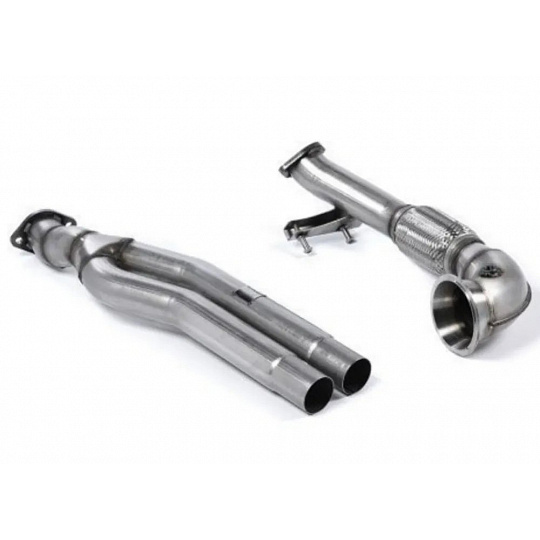 Milltek Sport downpipe s náhradou katalyzátoru pro Audi RS3 8Y 2021-, pro OE Cat Back systém i Milltek Sport Catback, Sportback / Sedan