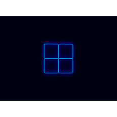 Kompletní LED čtyřhranné svítidlo modré, rozměr: 4 elementy 88 x 88 cm