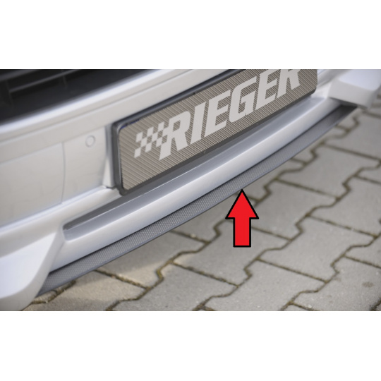 Rieger lipa pod přední nárazník Rieger pro Volkswagen T5 bus  po faceliftu, 09/09-, plast ABS s povrchovou úpravou Carbon-Look