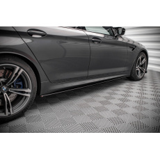 Maxton Design difuzory pod boční prahy pro BMW M5 F90, F90 Facelift, černý lesklý plast ABS