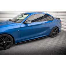 Maxton Design "Street Pro" difuzory pod boční prahy pro BMW řada 2 F22, plast ABS bez povrchové úpravy, s červenou linkou, M-pack Maxton Design "Street Pro" difuzory pod boční prahy pro BMW řada 2 F22, plast ABS bez povrchové úpravy, s červenou linkou, M-pack