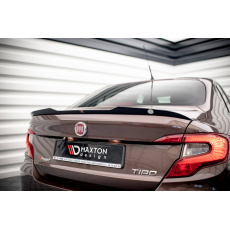 Maxton Design prodloužení spoileru pro Fiat Tipo S Mk1 Sedan, černý lesklý plast ABS