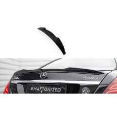 Maxton Design prodloužení spoileru 3d pro Mercedes třída S W222 Standard, W222/AMG-Line, černý lesklý plast ABS