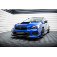 Maxton Design "Street Pro" spoiler pod přední nárazník s křidélky pro Subaru Wrx STI Mk1 Facelift, plast ABS bez povrchové úpravy, s červenou linkou