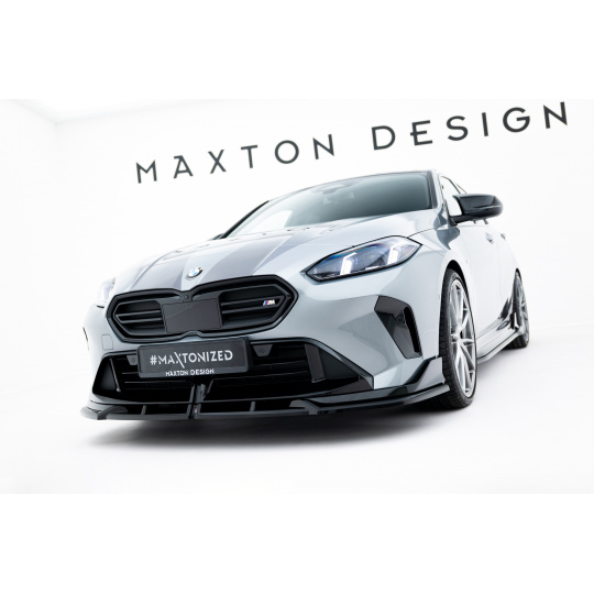Maxton Design spoiler pod přední nárazník pro BMW řada 1 F70, černý lesklý plast ABS, M135i M Performance