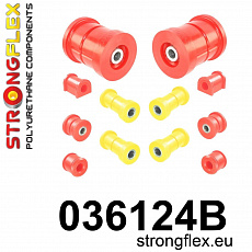 036124B: Strongflex Sada silentbloků zadního zavěšení 036124B: Strongflex Sada silentbloků zadního zavěšení