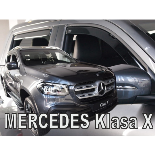 HEKO ofuky oken Mercedes X (2017-) přední + zadní
