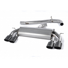 Milltek Sport výfukový systém cat-back Race systém bez rezonátoru a klapek (hlasitější) pro Volkswagen Golf MK7 R 2.0 TSI 300PS (ECE schválení, 76.2mm vedení) 2014-2016, typ koncovek: oválné černé