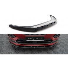 Maxton Design spoiler pod přední nárazník ver.2 pro Seat Tarraco Mk1 FR, černý lesklý plast ABS