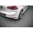 Maxton Design boční difuzory pod zadní nárazník ver.3 pro Volkswagen Golf R Mk7, černý lesklý plast ABS