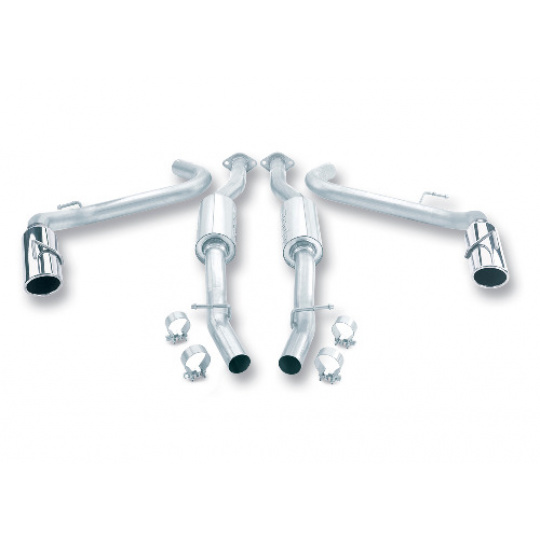 Borla Cat-Back výfukový systém "S-Type" pro Ford Mustang Cobra 4,6l SC V8 RWD 2-dvéř. Coupé s manuální převodovkou, r.v. od 99-04