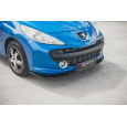 Maxton Design spoiler pod přední nárazník pro Peugeot 207, černý lesklý plast ABS, Sport