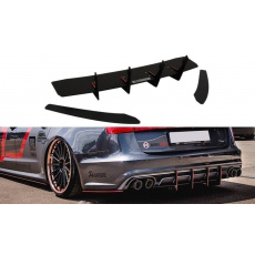 Maxton Design difuzor zadního nárazníku s bočními nástavci pro Audi S6 C7 FL, plast ABS bez povrchové úpravy Maxton Design difuzor zadního nárazníku s bočními nástavci pro Audi S6 C7 FL, plast ABS bez povrchové úpravy