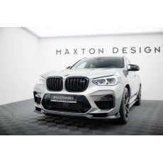 Maxton Design spoiler pod přední nárazník ver.2 pro BMW X4 M F98, černý lesklý plast ABS
