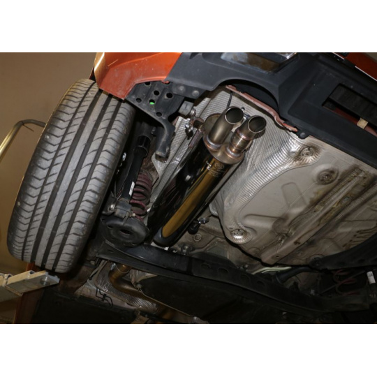 Fox Sportauspuff koncový tlumič s elektronickou výfukovou klapkou v diesel vzhledu pro Škoda Fabia PJ 2021- s motorem 1.5