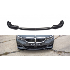Maxton Design spoiler pod přední nárazník ver.2 pro BMW řada 3 G20 M-Pack, černý lesklý plast ABS