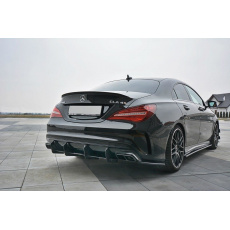 Maxton Design difuzor zadního nárazníku ver.1 pro Mercedes CLA C 117 Facelift/AMG, plast ABS bez povrchové úpravy