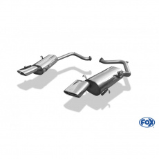 Fox Sportauspuff koncový tlumič výfuku s koncovkou 150x70 Typ 53 na obou stranách pro Maserati Quattroporte s motorem 2.8 T, 3.2 T