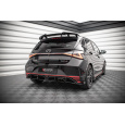 Maxton Design "Street Pro" difuzor zadního nárazníku pro Hyundai i20 N Mk3, plast ABS bez povrchové úpravy, s červenou linkou