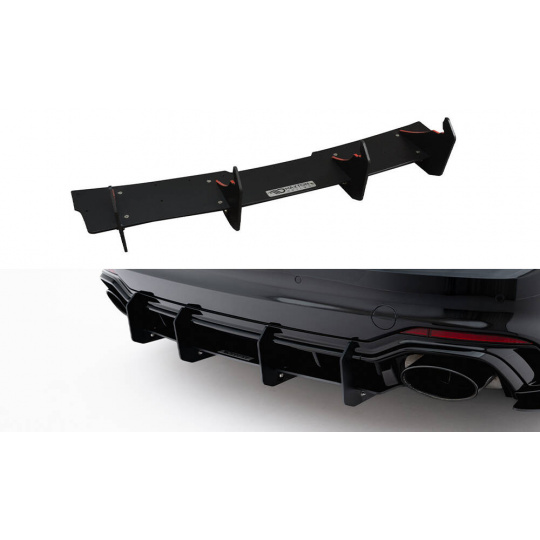 Maxton Design difuzor zadního nárazníku ver.2 pro Audi RS5 F5, plast ABS bez povrchové úpravy