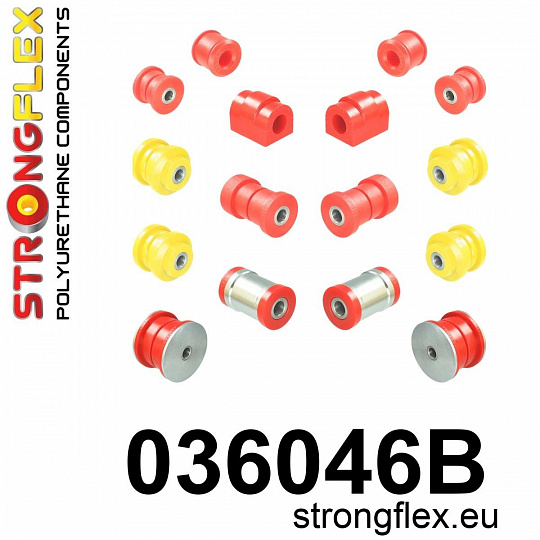 036046B: Strongflex Sada silentbloků zadního zavěšení