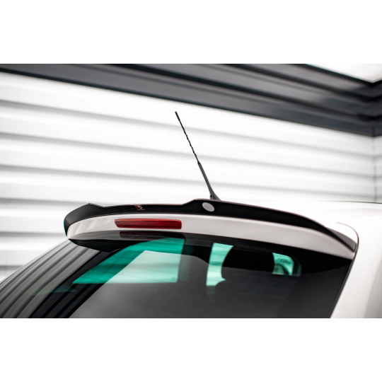 Maxton Design prodloužení spoileru pro Seat Ibiza FR Mk4 Facelift SC, černý lesklý plast ABS