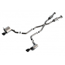 Borla Cat-Back výfukový systém "S-Type" pro Jeep Grand Cherokee SRT-8 6,4l s automatickou převodovkou AWD 4-dvéř. r.v. od 15-20, typ koncovek: černé