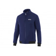 Sparco mikina na zip bez kapuce, barva: modrá, velikost: XL
