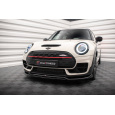 Maxton Design spoiler pod přední nárazník ver.2 pro Mini Clubman F54 Facelift John Cooper Works, černý lesklý plast ABS