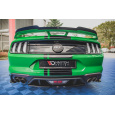 Maxton Design středový spoiler zadního nárazníku pro Ford Mustang MK6 GT Facelift, černý lesklý plast ABS