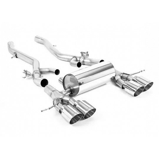 Milltek Sport koncový díl výfuku Axle Back pro BMW řada 2 M2 Coupe (G87) OPF/GPF 2023-, koncovky: GT-115 leštěné