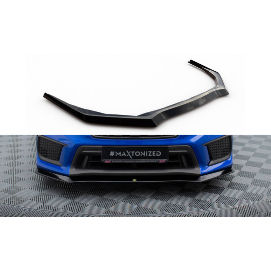 Maxton Design spoiler pod přední nárazník pro Subaru Wrx STI Mk1 Facelift, černý lesklý plast ABS