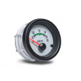 Autogauge palubní přístroj - voltmetr s bílým podkladem