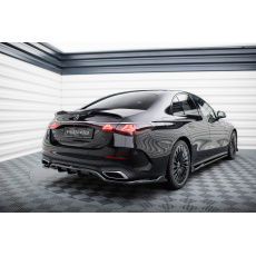 Maxton Design středový spoiler pod zadní nárazník s žebrováním pro Mercedes třída E W214/AMG-Line, černý lesklý plast ABS Maxton Design středový spoiler pod zadní nárazník s žebrováním pro Mercedes třída E W214/AMG-Line, černý lesklý plast ABS