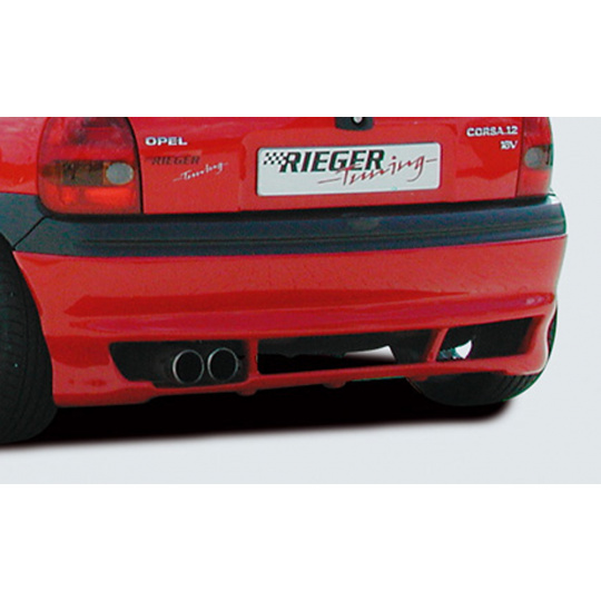 Rieger spoiler pod zadní nárazník (varianta 2) pro Opel Corsa B 3-dvéř., 5-dvéř. (do r.v. 97) r.v. 02/93-09/96, plast ABS bez povrchové úpravy