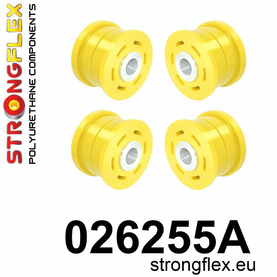 026255A: Strongflex Sada silentbloků zadního nosníku varianta SPORT