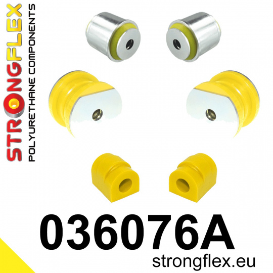 036076A: Strongflex Sada silentbloků předního zavěšení varianta SPORT