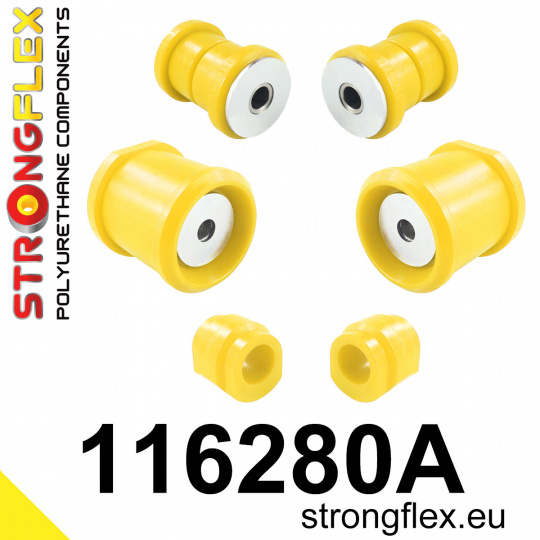 116280A: Strongflex Sada silentbloků předního zavěšení varianta SPORT
