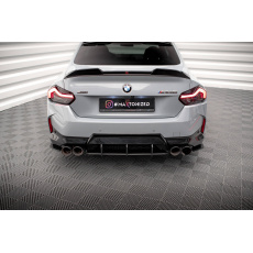 Maxton Design "Street Pro" difuzor zadního nárazníku pro BMW řada 2 G42 M240i, plast ABS bez povrchové úpravy, s černou a červenou linkou Maxton Design "Street Pro" difuzor zadního nárazníku pro BMW řada 2 G42 M240i, plast ABS bez povrchové úpravy, s černou a červenou linkou