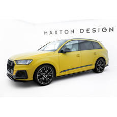 Maxton Design difuzory pod boční prahy pro Audi Q7 Mk2 S-Line Facelift, černý lesklý plast ABS Maxton Design difuzory pod boční prahy pro Audi Q7 Mk2 S-Line Facelift, černý lesklý plast ABS