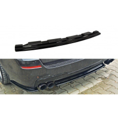 Maxton Design středový spoiler zadního nárazníku bez žebrování pro BMW řada 5 F10- F11, černý lesklý plast ABS, pro dvojité koncovky na obou stranách Maxton Design středový spoiler zadního nárazníku bez žebrování pro BMW řada 5 F10- F11, černý lesklý plast ABS, pro dvojité koncovky na obou stranách