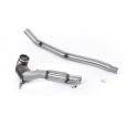 Milltek Sport downpipe a Hi-Flow sportovní katalyzátor No CEL (Check Engine Light) pro Volkswagen Golf Mk8 R 2.0 TSI 320PS (bez GPF / NA modely) 2022-2024