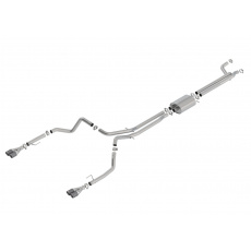 Borla Cat-Back výfukový systém "S-Type" pro GMC Sierra 1500 6,2l V8, s aut. převodovkou, EC/SB, CC/SHB, 147" WB, r.v. 2019-2020, typ koncovek: karbonové