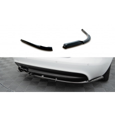 Maxton Design boční difuzory pod zadní nárazník pro Jaguar XE Mk1 R-Sport, černý lesklý plast ABS