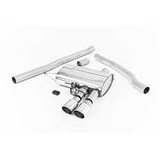 Milltek sport ValveSonic výfukový systém cat-back bez rezonátoru (hlasitější) vč. Dálkového ovládání pro Mini Mk3 (F56) Mini Cooper S 2.0 Turbo (zbytek světa) 2014-2024, leštěné koncovky