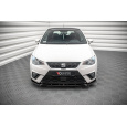 Maxton Design spoiler pod přední nárazník pro Seat Ibiza Mk5, černý lesklý plast ABS