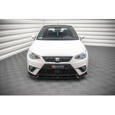 Maxton Design spoiler pod přední nárazník pro Seat Ibiza Mk5, černý lesklý plast ABS