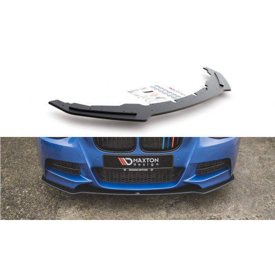 Maxton Design "Racing durability" spoiler pod přední nárazník pro BMW řada 1 F20 M135I, plast ABS bez povrchové úpravy
