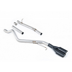 Milltek Sport výfukový systém cat-back bez rezonátoru (hlasitější) pro Volkswagen Transporter \ Caravelle T6 LWB 150PS/204PS 2.0l TSI (benzin) 2WD 2017-2024, typ koncovek: oválné černé