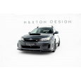 Maxton Design spoiler pod přední nárazník ver.2 pro Subaru Impreza WRX STi Mk3 Facelift, černý lesklý plast ABS
